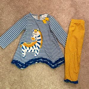 Emily Rose 3T girls outfit with zebra